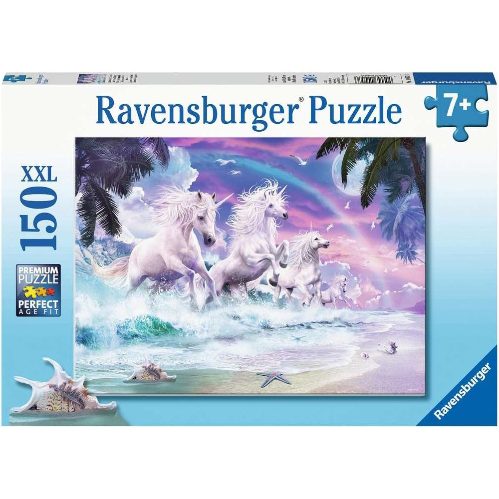 Ravensburger Kinderpuzzle Einhörner am Strand 150 Teile