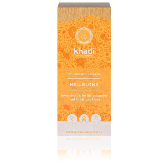 khadi Pflanzenhaarfarbe Hellblond, 100 g