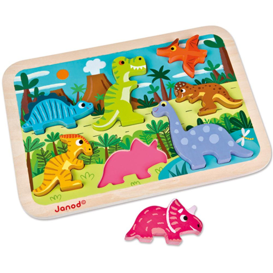 Puzzle Dinosaurier, 7 Teile