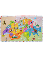 Puzzle Magnetkarte Schweiz, 24 Teile