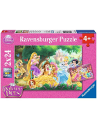 Puzzle Beste Freunde der Prinzessinnen, 2 x 24 Teile