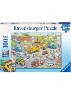 Puzzle Fahrzeuge in der Stadt, 100 Teile