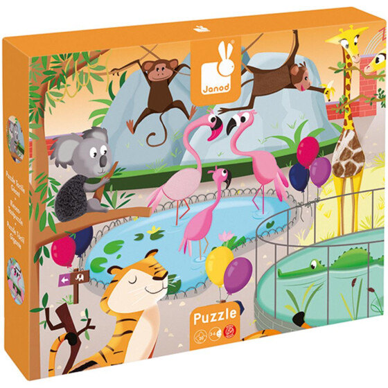 Puzzle Ein Tag im Zoo, 20 Teile