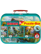 Puzzle Puzzle - Box Dinos, 2 x 60, 2 x 100 Teile