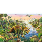 Puzzle Abenteuer mit den Dinosauriern, 3 x 48 Teile