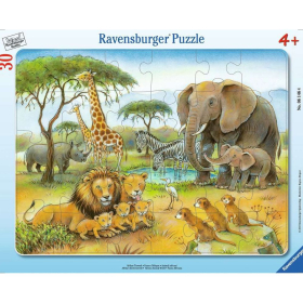 Puzzle Afrikas Tierwelt, 30 Teile