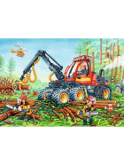 Puzzle Bagger und Waldtraktor, 2 x 24 Teile