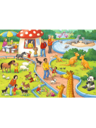 Puzzle Ein Tag im Zoo, 2 x 24 Teile