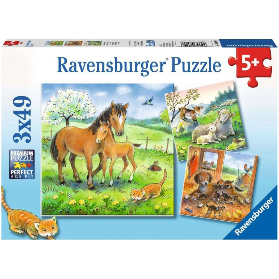 Puzzle Kuschelzeit, 3 x 49 Teile