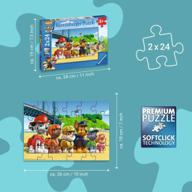 Puzzle Heldenhafte Hunde, 2 x 24 Teile