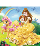 Puzzle Palace Pets - Belle, Cinderella und Rapunzel, 3 x 49 Teile