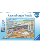 Puzzle Baustelle am Flughafen, 100 Teile