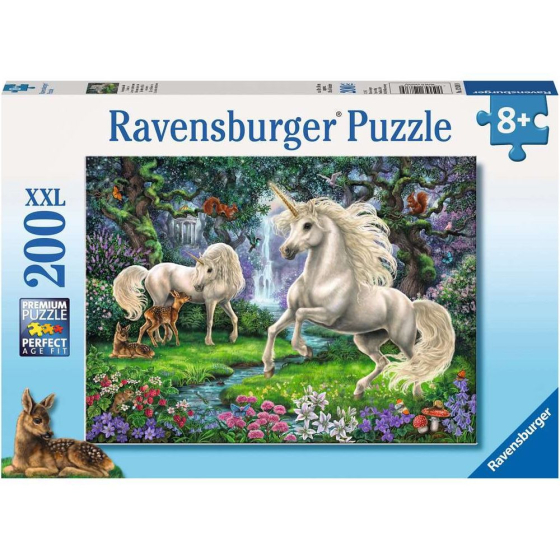 Puzzle Geheimnisvolle Einhörner, 200 Teile