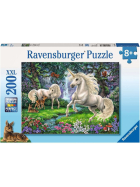 Puzzle Geheimnisvolle Einhörner, 200 Teile