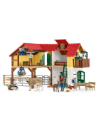 Schleich Bauernhaus mit Stall und Tieren