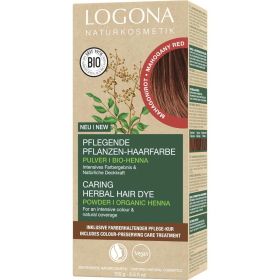 Logona Pflanzenhaarfarbe Pulver - Mahagonirot, 100 g