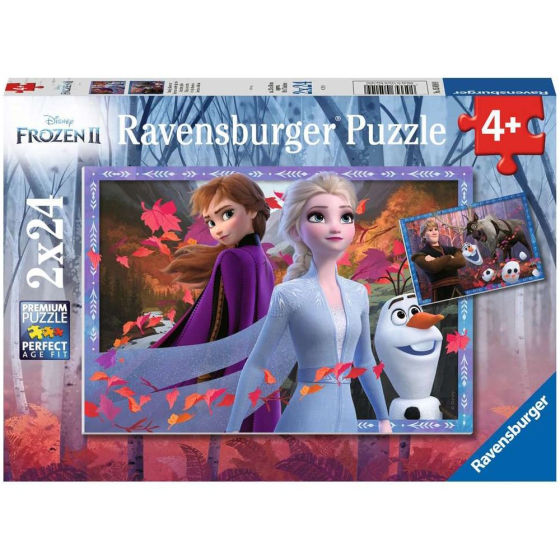 Puzzle Frostige Abenteuer Frozen, 2 x 24 Teile