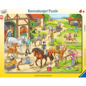 Puzzle Auf dem Pferdehof, 40 Teile