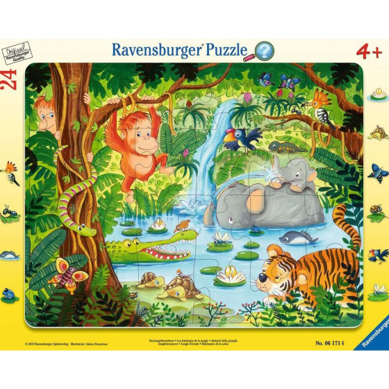 Puzzle Dschungelbewohner, 24 Teile