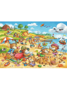 Puzzle Kinderpuzzle Urlaub am Meer, 2 x 24 Teile