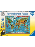 Puzzle Tiere rund um die Welt, 300 Teile