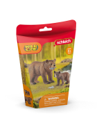 Schleich Grizzlybär Mutter mit Jungem