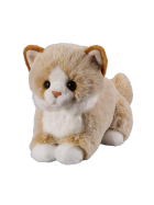 Katze beige liegend, 18 cm