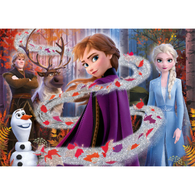 Puzzle Glitter Frozen 2, 104 Teile