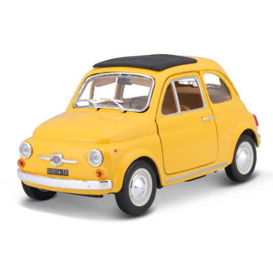 Bburago Fiat 500 F 1965 1:24, gelb