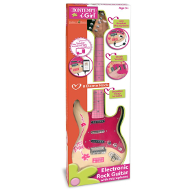 Bontempi Elektronische Rockgitarre, pink