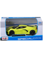 Maisto Chevrolet Corvette Stingray Coupe 2020, gelb, 1:24