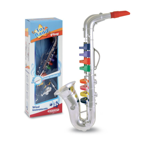 Bontempi Saxophon mit 8 farbigen Tasten