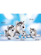 Schaffer-Plüschtier Polarhund Husky, 18 cm