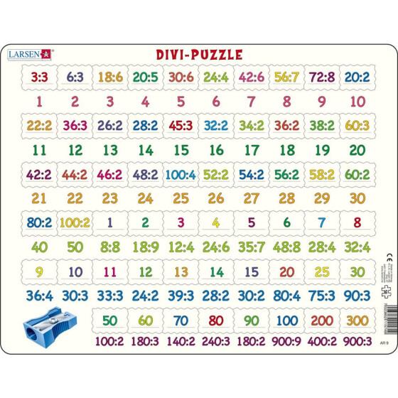 Puzzle Divi-Rätsel, 58 Teile