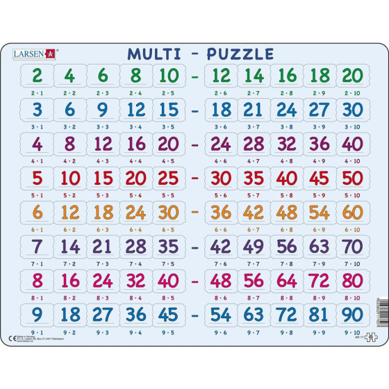 Puzzle Multiplikation, 80 Teile