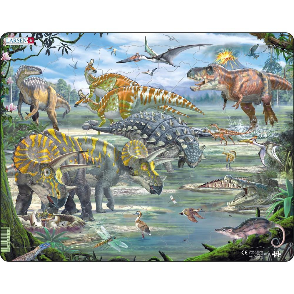 Larsen Puzzle  Dinosaurier  65 Teile
