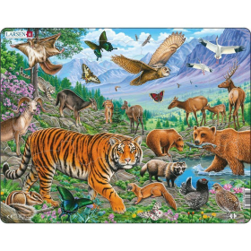 Puzzle Der Amur-Tiger im sibirischen Sommer, 36 Teile