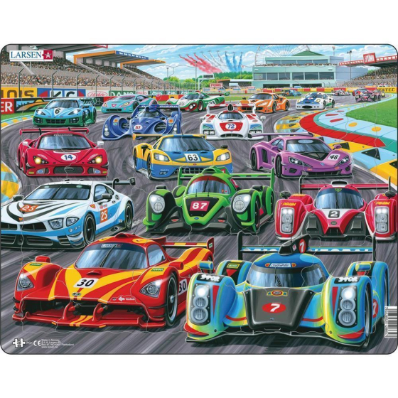 Puzzle Rennwagen, 38 Teile