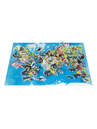 Puzzle bedrohte Tiere mit Figuren