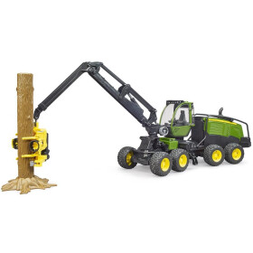 Bruder John Deere 1270G Harvester mit Baumstamm