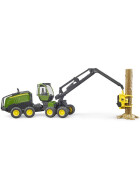 Bruder John Deere 1270G Harvester mit Baumstamm