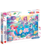 Puzzle Glitter Meeresgrund, 104 Teile