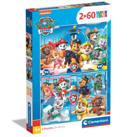 Puzzle Paw Patrol, 2 x 60 Teile