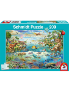 Puzzle Entdecke die Dinosaurier, 200 Teile