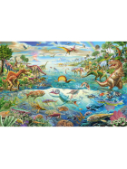 Puzzle Entdecke die Dinosaurier, 200 Teile