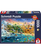 Puzzle Die Welt der Tiere, 1000 Teile