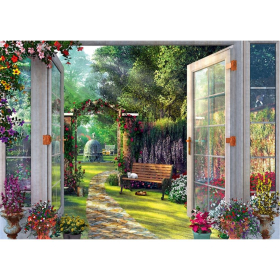 Puzzle Blick in den verwunschenen Garten, 1000 Teile