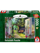 Puzzle Blick in den verwunschenen Garten, 1000 Teile