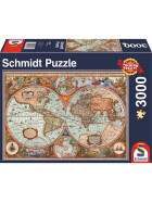 Puzzle Antike Weltkarte, 3000 Teile