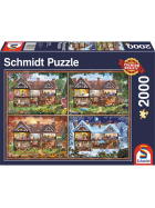 Puzzle Jahreszeiten Haus, 2000 Teile